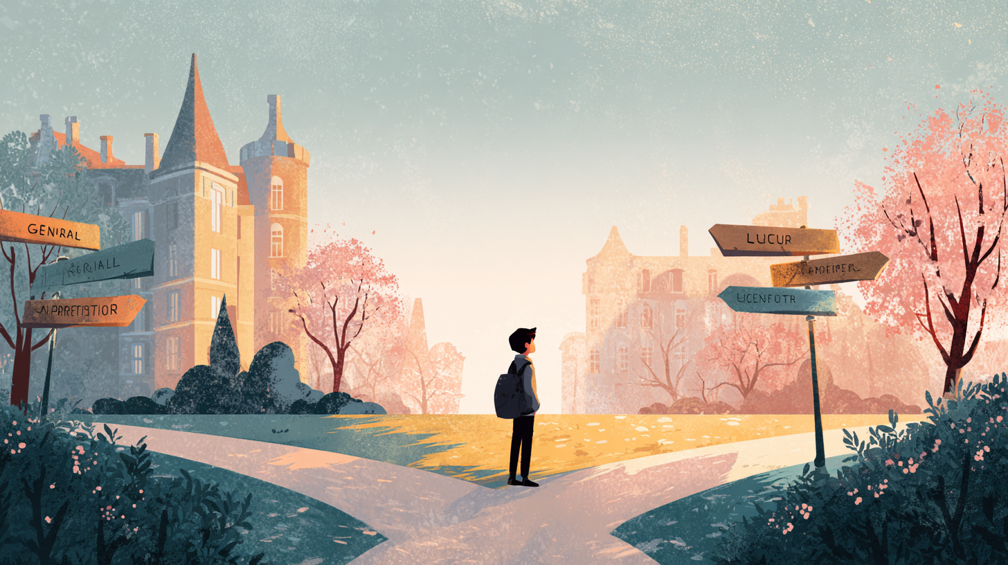 Les différentes voies après la troisième